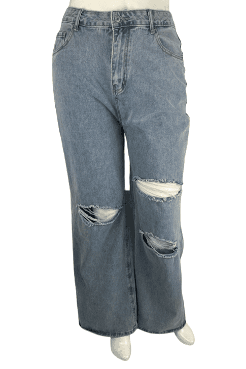 Shein Curve women's stonewashed jeans size 1XL