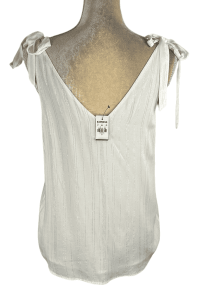 Express women's off white/gold tank top size S 