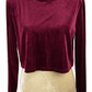 Forever 21 women's burgundy knit top size S