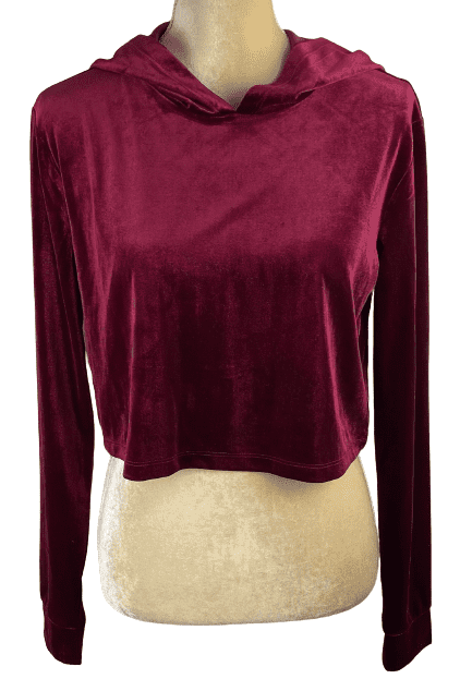 Forever 21 women's burgundy knit top size S