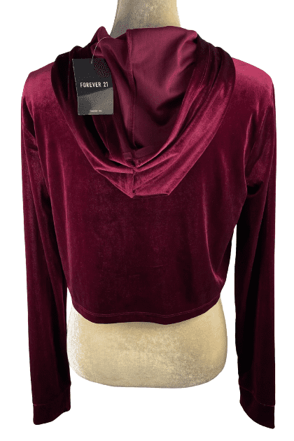 Forever 21 women's burgundy knit top size S