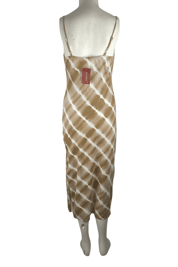 Guess women's taupe and white tank dress size S/P