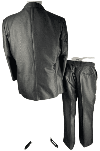 ABINI Milano men's black/gray suit size 46R/40W