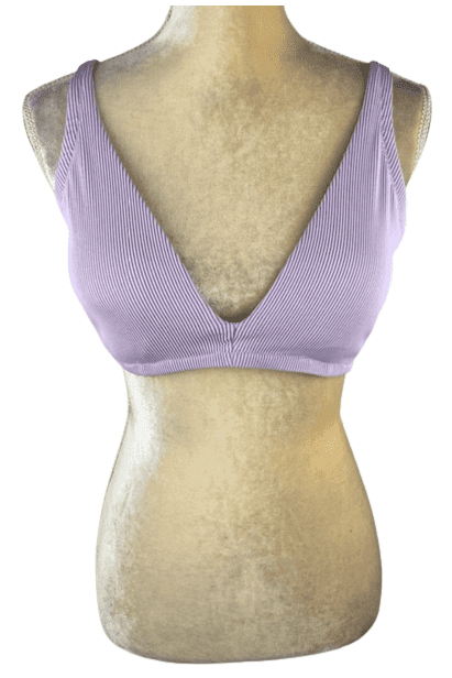Shade & Shore women's purple metallic bra size 36DD