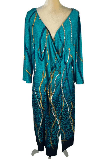 Ashley Stewart women's greenish chain dress size 18/20 - Solé Resale Boutique thrift