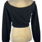 Better Be women's black crop sweater size S