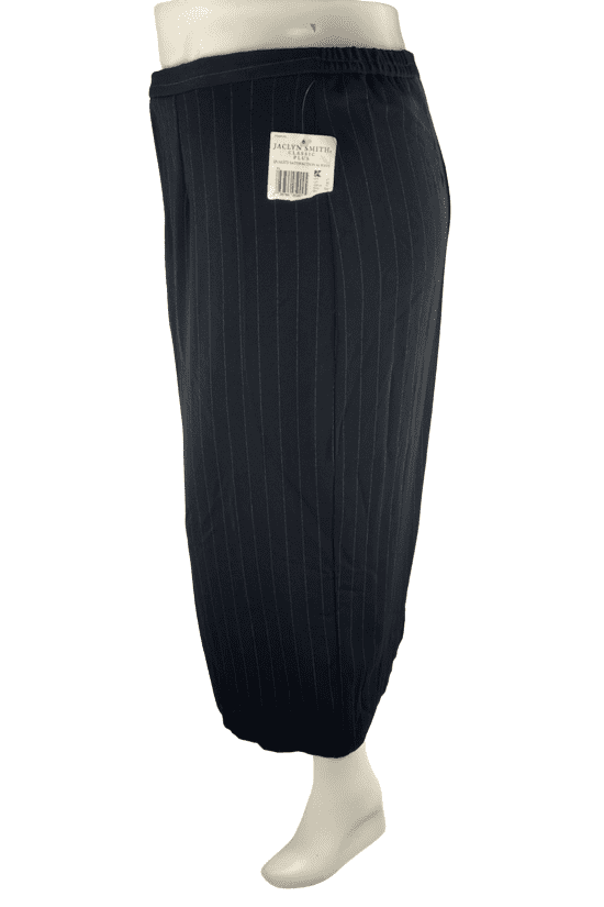 Jaclyn Smith women's black/white pinstripe skirt size 26W