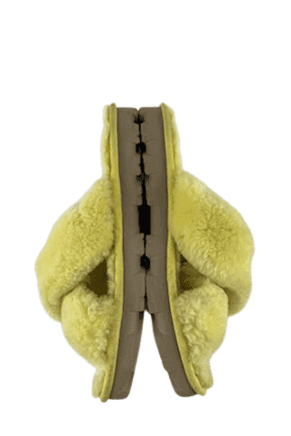 Yellow ugg fuzzette deals slippers
