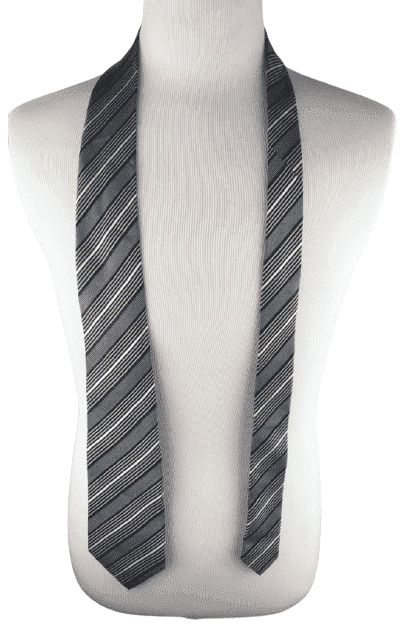 Giorgio Armani black stripe tie 