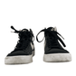 Nike unisex kids black/white high top sneakers size 4Y