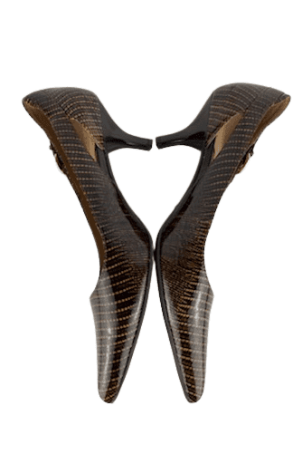 Circa Joan & David women's brown pattern pumps size 9.5M