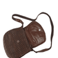 Vecchi by Hamilton Hodge women's brown woven leather handbag
