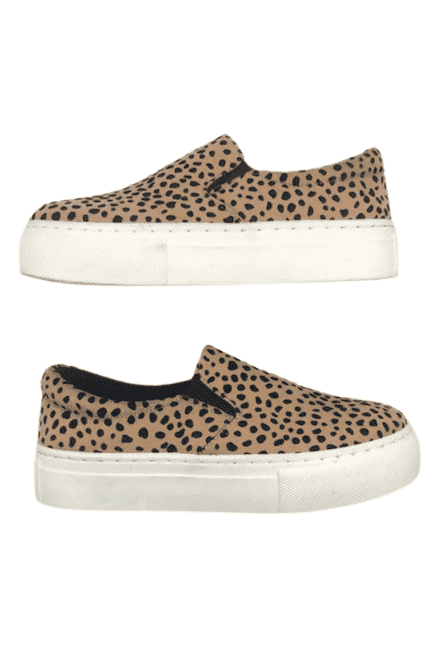 Qupid leopard slip store on sneakers