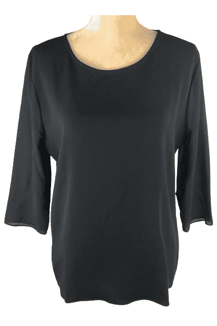 Nwt Ann Taylor black blouse sz L 