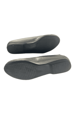 Comfortview women's metallic gray flat shoes size 11W