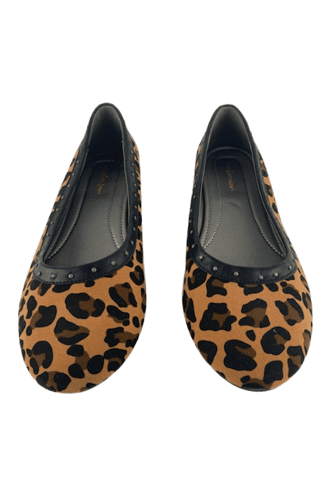 Comfortview women's leopard flat shoes size 11W