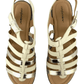 Comfortview women's gold/cream sandals size 11W - Solé Resale Boutique thrift