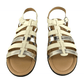 Comfortview women's gold/cream sandals size 11W - Solé Resale Boutique thrift
