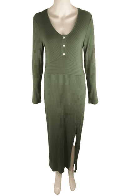 Heart & Hips women's olive dress sz L - Solé Resale Boutique thrift