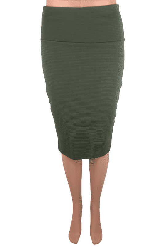 Silhouette NYC olive skirt sz S