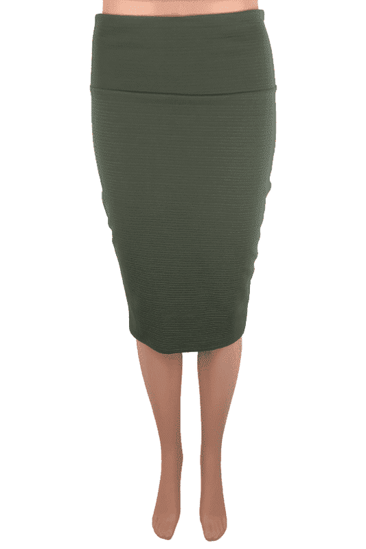 Silhouette NYC olive skirt sz S