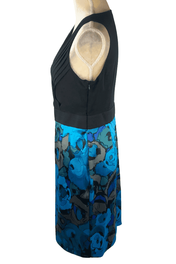 New York & Company blue and black dress sz M 