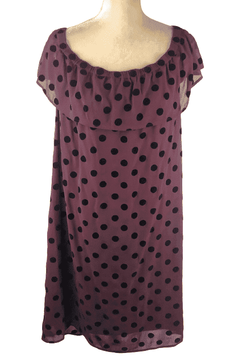 Crew plum dress sz 18