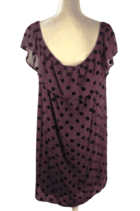 Crew plum dress sz 18