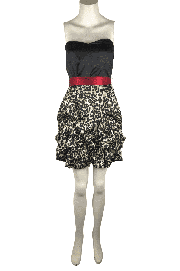 Studio Y black leopard dress size 3/4