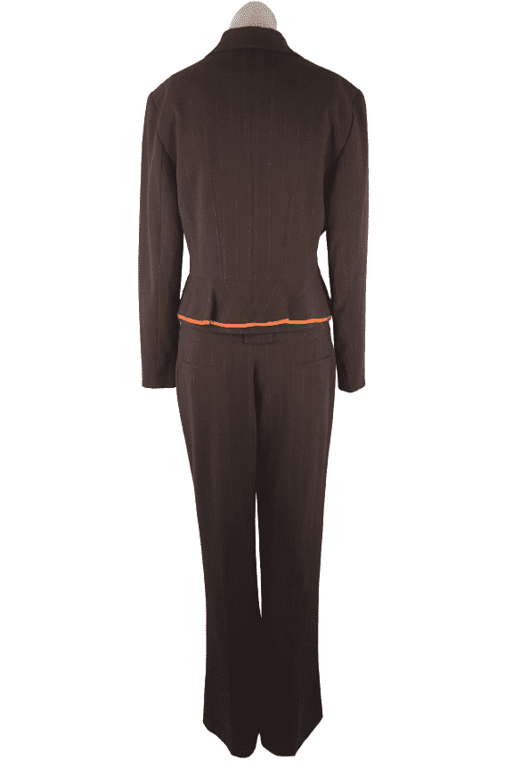 Larry Levine women's brown pant suit size 6 – Solé Resale Boutique