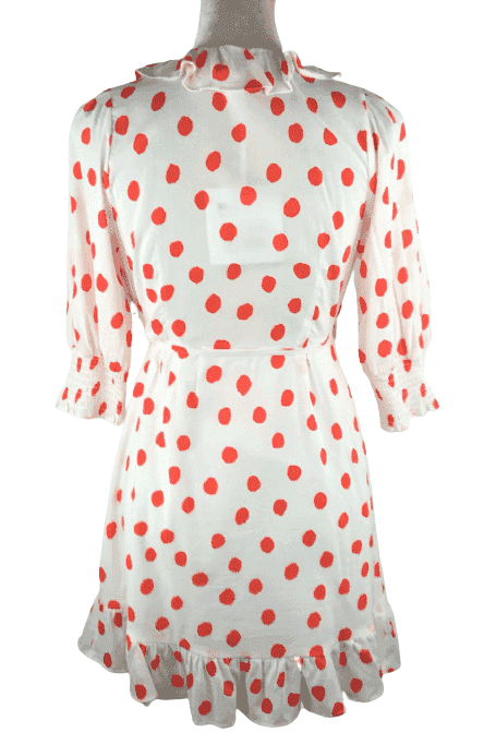 Nwt RIXO red polka dot wrap dress size XS