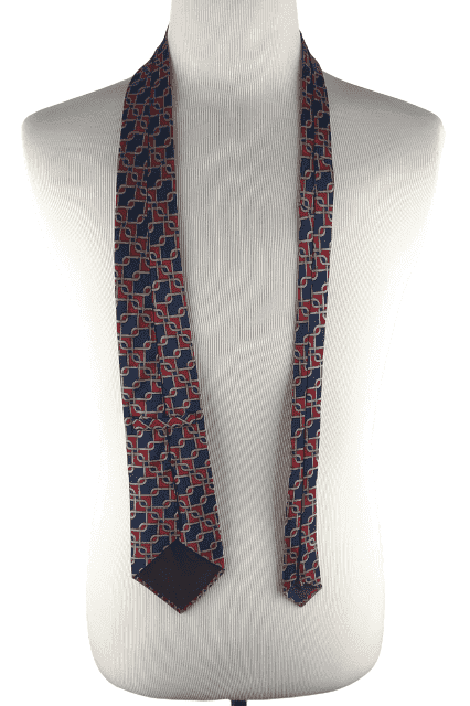 The Custom Shop Shirtmakers men's blue and red necktie 