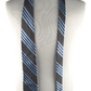 IKE BEHAR men's blue and brown stripe tie  