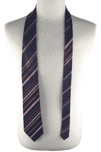 Van Heusen men's blue multicolor tie - Solé Resale Boutique thrift