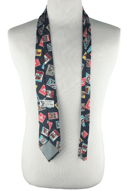 Balancine Disney black multicolor neck tie