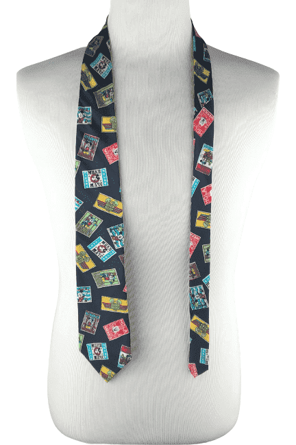 Balancine Disney black multicolor neck tie