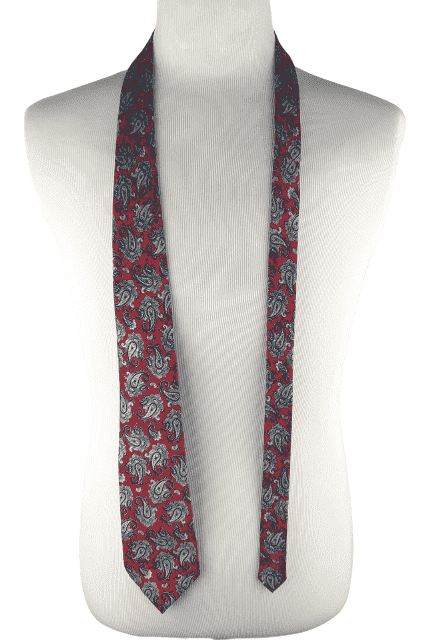 Emille men's red paisley necktie 