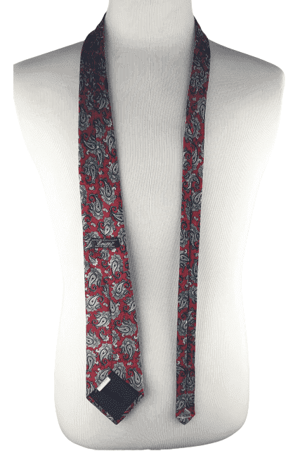 Emille men's red paisley necktie 