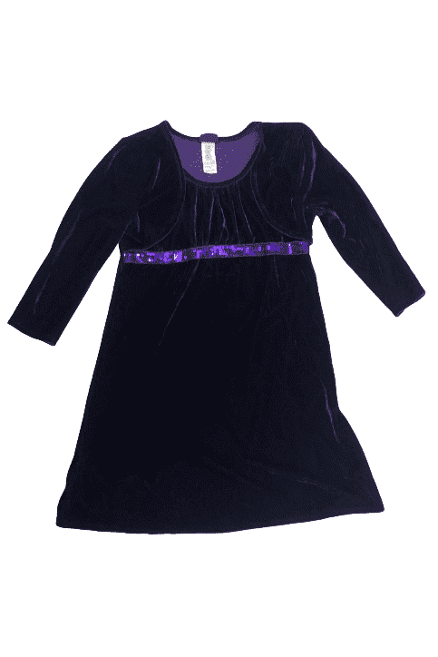 Holiday Edition purple velour dress size XL (14/16)
