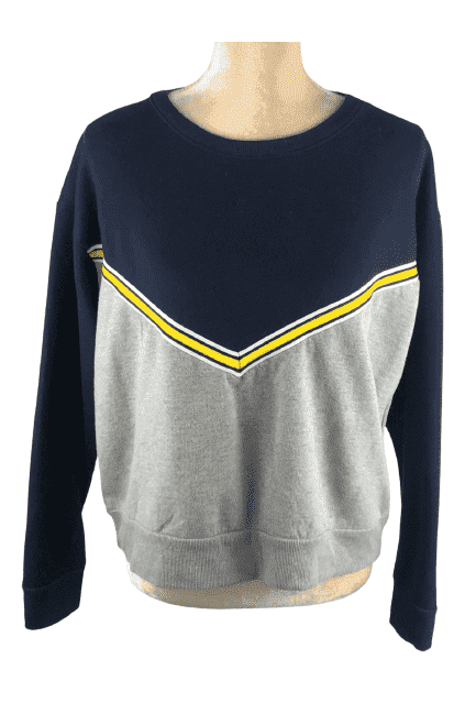 Forever 21 women's blue and gray sweater size L