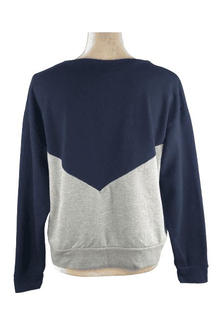 Forever 21 women's blue and gray sweater size L