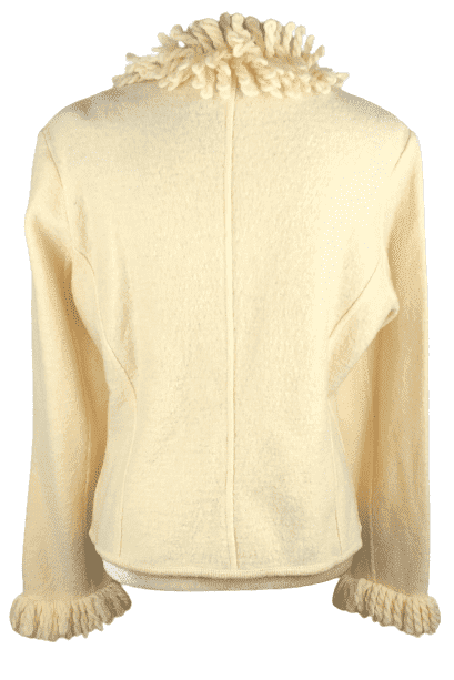 Clothes By Revue women's cream wool cardigan sweater size M