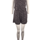 H&M Basics women's black multicolor romper size S - Solé Resale Boutique thrift