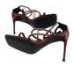 Fashion Nova women's wine heeled sandals size 9