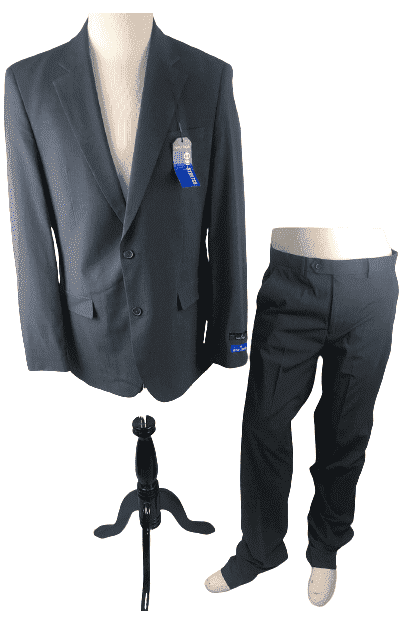 Nautica Bi-Stretch men's gray 2 piece suit size L40 W34