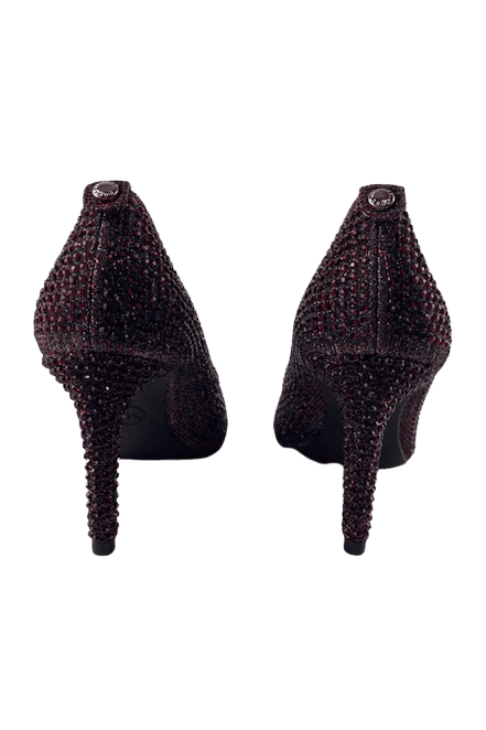 Michael Kors women's burgundy rhinestone pumps size 5M - Solé Resale Boutique thrift