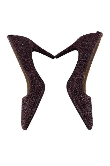 Michael Kors women's burgundy rhinestone pumps size 5M - Solé Resale Boutique thrift