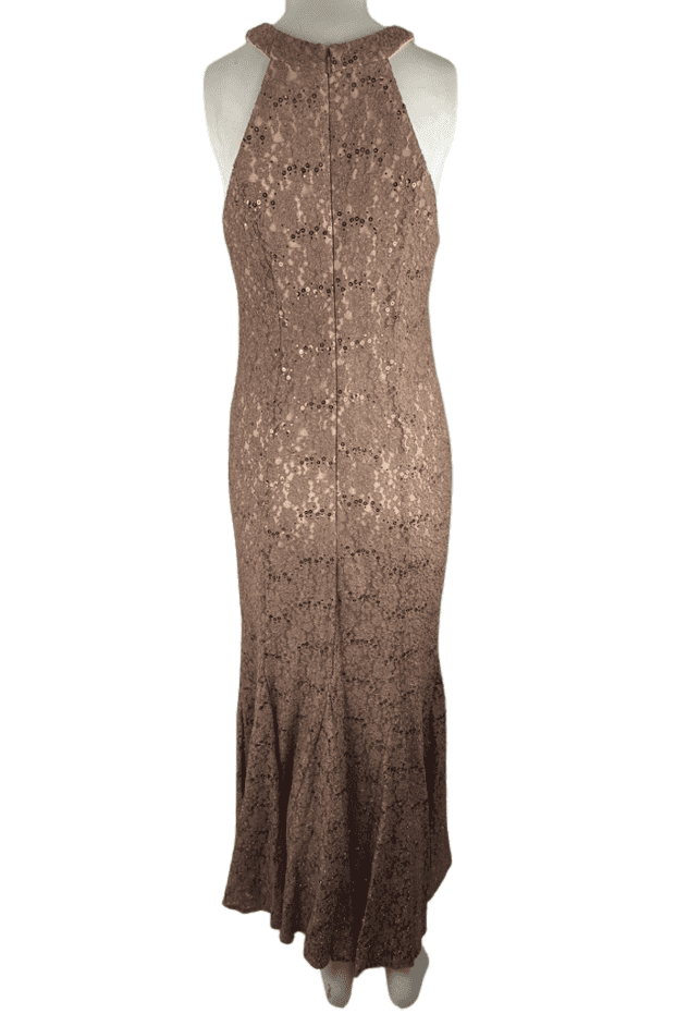 Night Way women's gold sequin gown size 8P - Solé Resale Boutique thrift