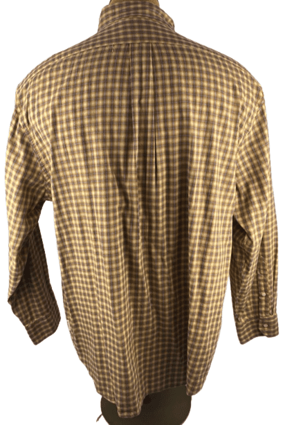 Daniel Cremieux men's brown plaid button down shirt size XL - Solé Resale Boutique thrift