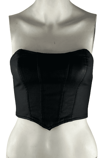 Edikted women's black strapless corset size XS - Solé Resale Boutique thrift